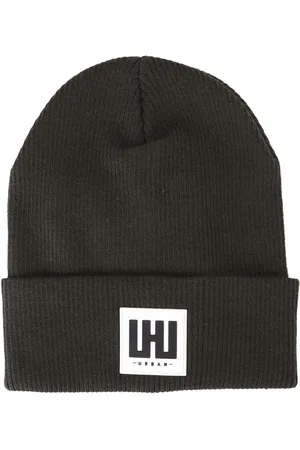 Les Hommes Cappello In Misto Lana Con Applicazione Logo Frontale