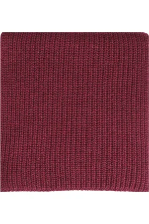 Daniele Fiesoli Sciarpa Bordeaux In Cashmere
