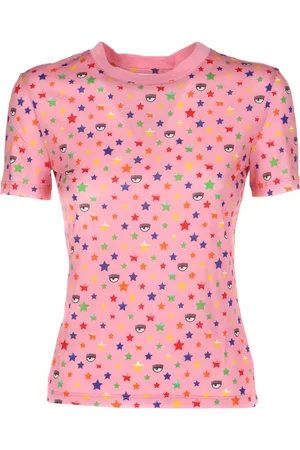 Chiara Ferragni Tshirt In Cotone Con Stampa Eye Star