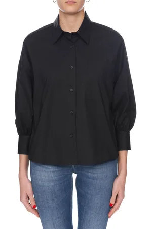 Pinko Camicia Nera Kolbi1 In Popeline Di Cotone