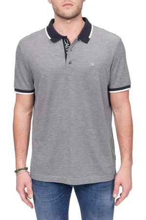 Calvin Klein Polo In Cotone Con Ricamo Mini Logo Frontale