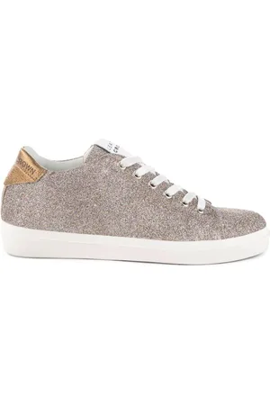 Leather Crown Sneaker Multicolore In Pelle Glitterata