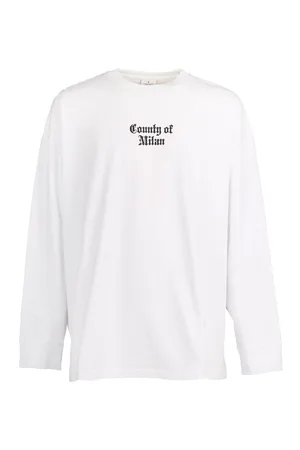 MARCELO BURLON Tshirt Maniche Lunghe Flags