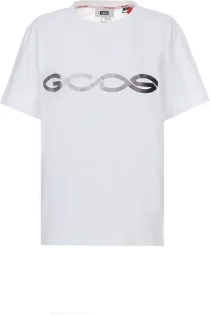GCDS Tshirt Bianca In Cotone