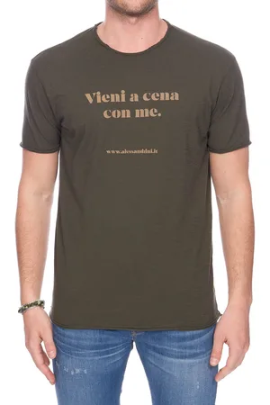 D.A. Daniele Alessandrini Tshirt In Cotone Modello Vieni A Cena Con Me