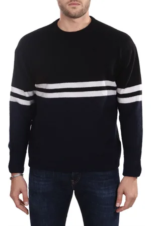 SIDE SLOPE Maglia Nera In Cashmere