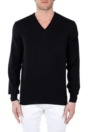 KANGRA CASHMERE Maglia In Cotone Con Scollo Frontale