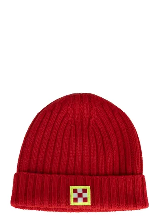 MC2 SAINT BARTH Cappello In Misto Lana Con Applicazione Logo Frontale