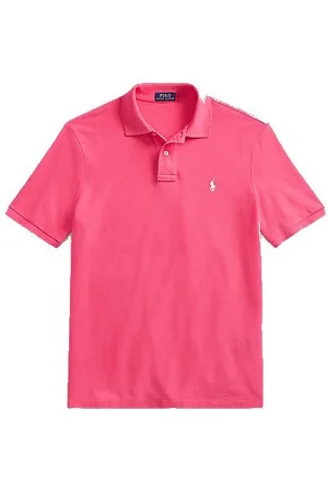 Ralph Lauren Polo Fucsia In Cotone Con Ricamo Logo Frontale