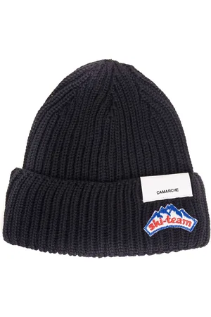 CAMARCHE Cappello In Lana Con Applicazione Logo