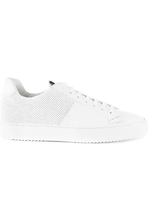 DUCA DI WELLS Sneaker Bianca Con Pannelli In Pelle Intrecciata