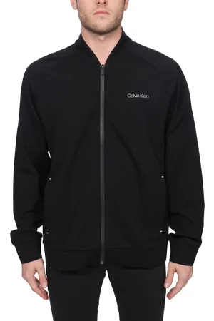 Calvin Klein Felpa Nera Con Stampa Logo Frontale