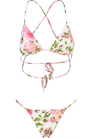 MARGHERITA MAZZEI Bikini Triangolo In Techno Stampato