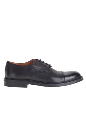 DUCA DI WELLS Scarpa Stringata In Pelle Nera