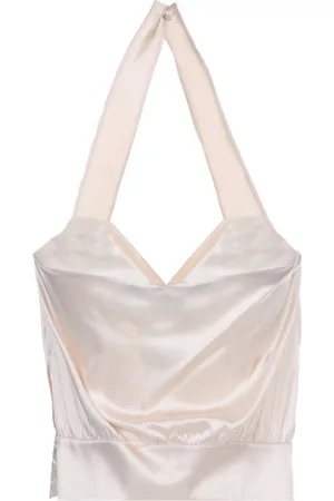 Pinko Top "trenel" In Satin Stretch Di Seta