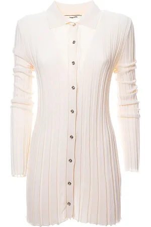 GRIFONI Maglia Panna Con Colletto Classico