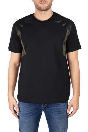 Les Hommes Tshirt In Nylon E Ecopelle