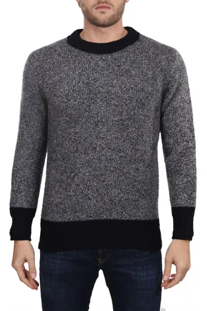 SIDE SLOPE Maglia Grigia In Misto Cashmere