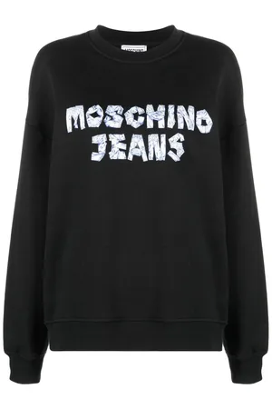 Moschino Felpa Nera In Cotone
