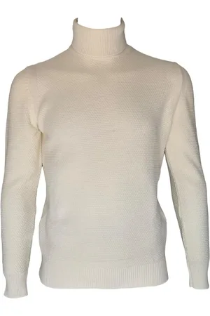 D.A. Daniele Alessandrini Maglia "montana" Panna In Lana E Alpaca