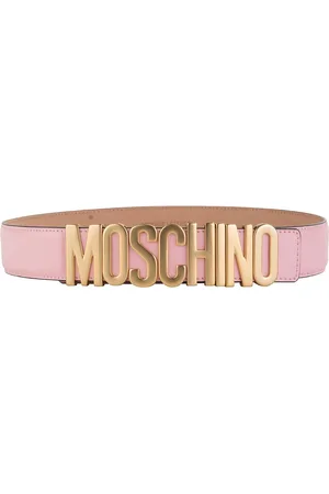 Moschino Cintura Con Logo In Oro