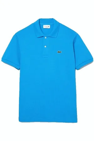 Lacoste Polo Classica Azzurra In Petit Pique