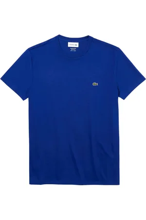 Lacoste Tshirt Cobalto In Jersey Di Cotone Pima