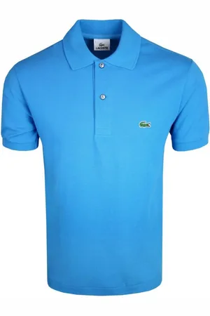 Lacoste Polo Azzurra In Piquet Di Cotone