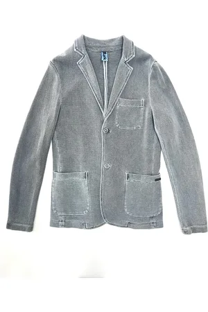 Bark Giacca Navy Monopetto In Cotone