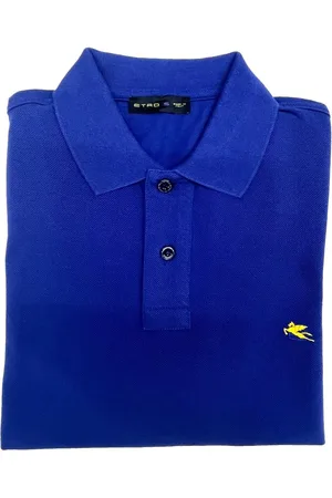 Etro Polo In Cotone Con Ricamo Logo Frontale