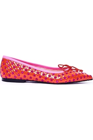 Pretty Ballerinas Ballerina In Pelle Lucida Con Fantasia Allover