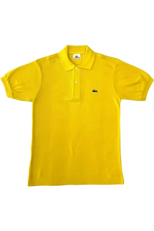 Lacoste Polo Gialla In Piquet Di Cotone