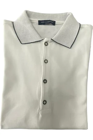 YES Polo Bianca In Piquet Di Cotone