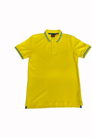 Sundek Polo Gialla In Cotone Con Righe