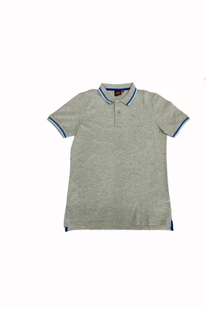 Sundek Polo Grigia In Cotone Con Righe
