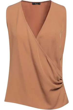 HANITA Top Cammello In Raso
