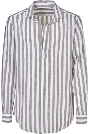 D.A. Daniele Alessandrini Camicia A Righe In Lino E Cotone