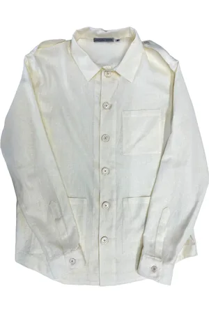 D.A. Daniele Alessandrini Camicia Panna In Misto Lino