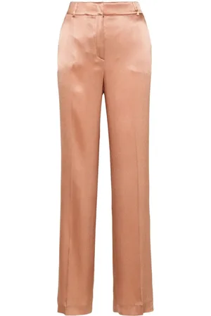 Alberta Ferretti Pantalone In Raso Di Misto Seta