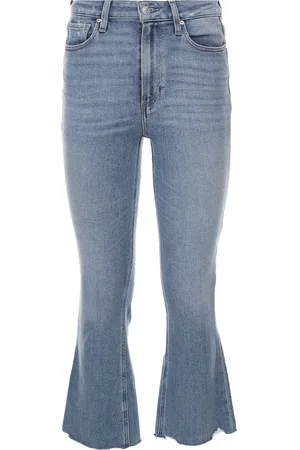 Paige Jeans "colette Crop Flare" In Di Cotone