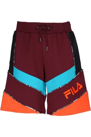 Fila Shorts Con Ricamo Logo Frontale