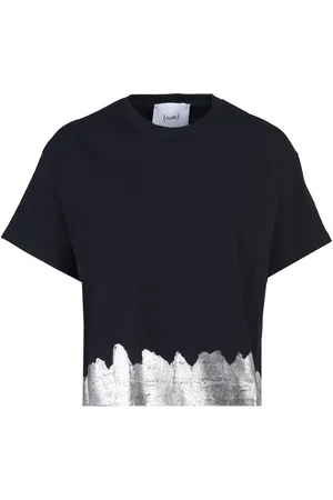 NUDE Tshirt Nera In Cotone