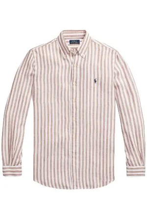 Ralph Lauren Camicia In Lino A Righe