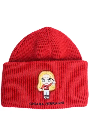 Chiara Ferragni Cappello In Misto Lana E Cashmere Con Ricamo Logo @cfmascotte
