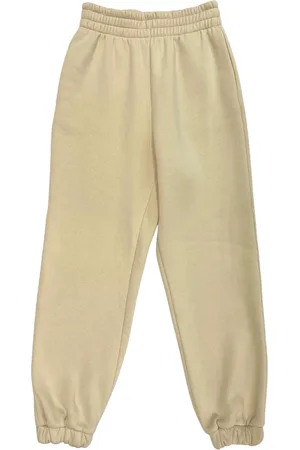 Imperial Pantalone In Felpa Panna In Misto Cotone