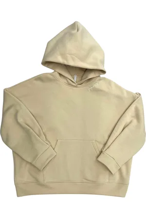 Imperial Felpa Panna Oversize Con Cappuccio In Misto Cotone