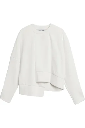 WEILI ZHENG Felpa Bianca In Cotone