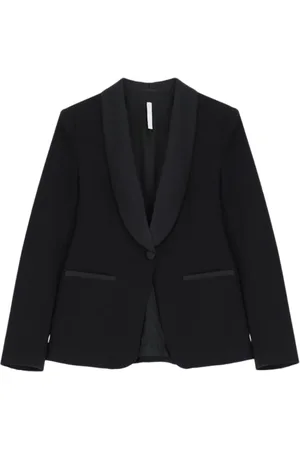 Imperial Giacca Nera Con Collo Sciallato