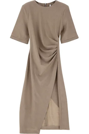 Imperial Abito Midi Cammello