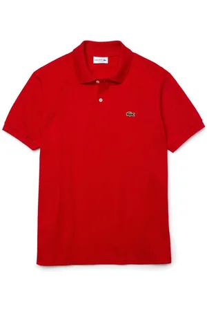 Lacoste Polo Classica Rossa In Petit Pique